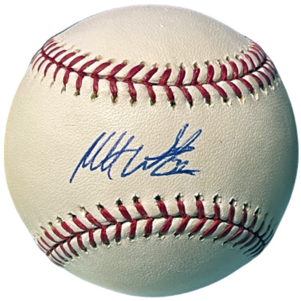 CTBL-039094 Matt Wieters Signed Official Rawlings Major League Baseball No.32 - COA - Orioles, 4X AS & 2X GG