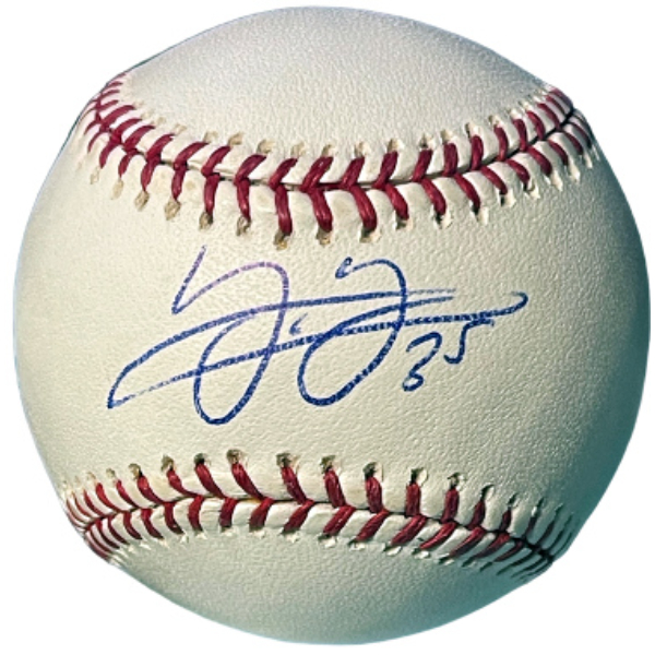 CTBL-039112 Frank Thomas Signed Official Rawlings Major League Baseball No.35 - COA - White Sox, Blue Jays & HOF