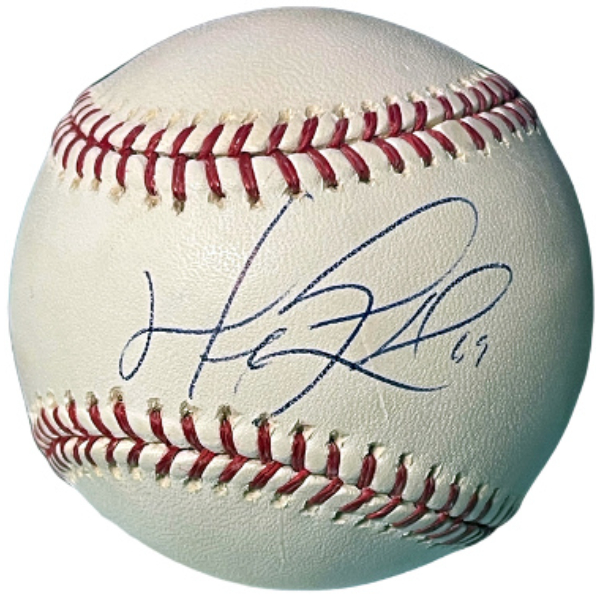 CTBL-039125 Manny Ramirez Signed Official Rawlings Major League Baseball Imperfect-Beckett Review - Red Sox, Indians & Dodgers