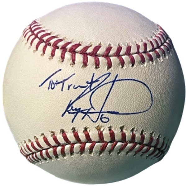 CTBL-039539 Ryan Howard Signed Official Rawlings to Trent Major League Baseball - COA - Phillies-ROY-NLMVP-WSC-3XAS