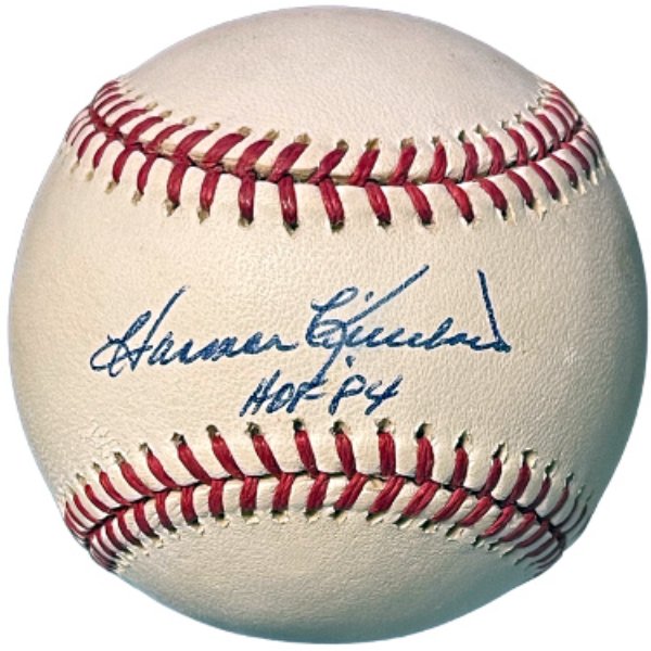 CTBL-039472 Harmon Killebrew Signed Official Rawlings HOF 84 Major League Baseball - COA - Twins-13XAS-69ALMVP