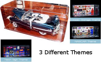 Picture of Athlon CTBL-n9810C Nascar Unsigned 1-24 Display Case with Mirror-Like Base - Case of 3