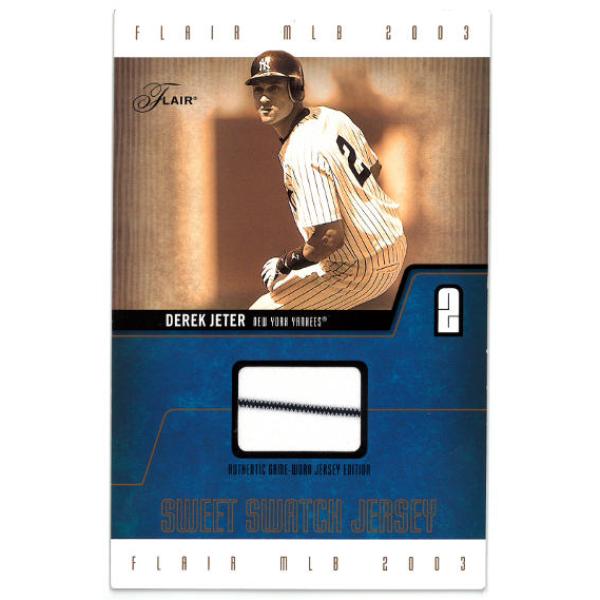 CTBL-039831 5 x 7.75 in. Derek Jeter 2003 Flair Sweet Swatch Jerseys Patch & 150 No.RSS-RO - Yankees & HOF