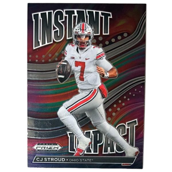 CTBL-040022 CJ & C.J. Stroud 2023 Panini Prizm Draft Picks Instant Impact Rookie Card - RC No.II-2 - Ohio State & Texans