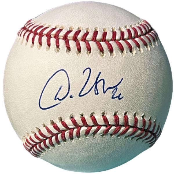 CTBL-040219 Dan Uggla Signed Official Rawlings Major League Baseball No.26 Toned - COA - Marlins, Braves & 3X All-Star