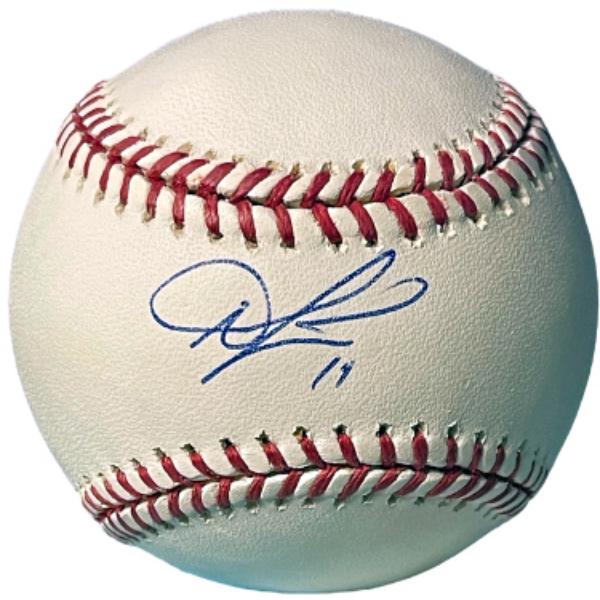 CTBL-040161 Austin Jackson Signed Official Rawlings Major League Baseball No.14 Tone Spots - COA - Tigers & Mariners
