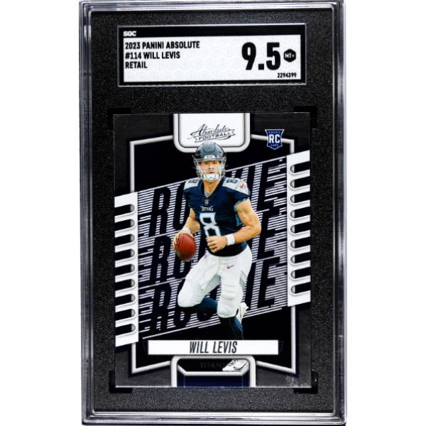 CTBL-040193 Will Levis 2023 Panini Absolute Retail Rookie Card - RC No.114 - SGC Graded 9.5 Mint Plus - Tennessee Titans
