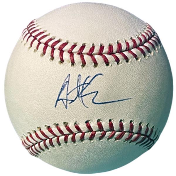 CTBL-040226 Austin Kearns Signed Official Rawlings Major League Baseball Tone Spots - COA - Reds, Nationals & Marlins