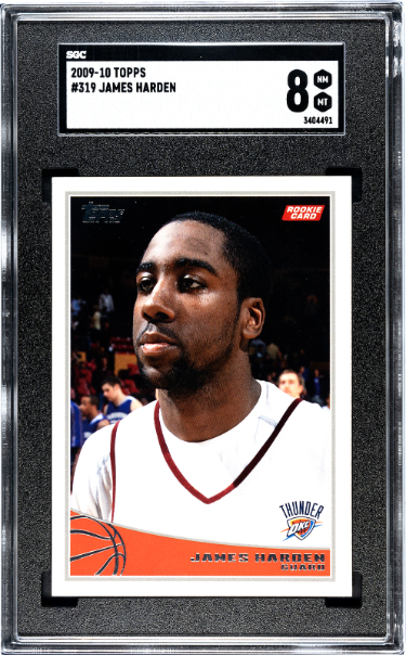 Picture of RDB Holdings & Consulting CTBL-039874 James Harden 2009-10 Topps Rookie Card - RC No.319 - SGC Graded 8 NM-MT - Thunder&#44; Rockets & Clippers