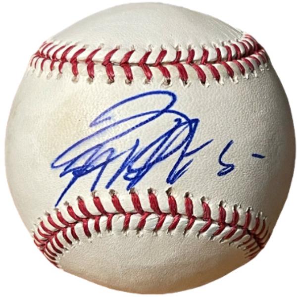 CTBL-040185 Jeremy Hellickson Signed Official Rawlings Major League Baseball Toned - COA - Rays, Nationals & 2011 AL ROY