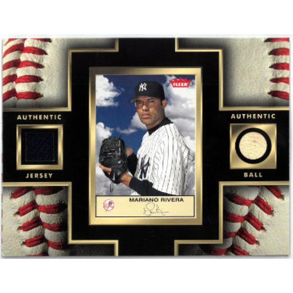 CTBL-039855 5 x 6.5 in. 2003 Mariano Rivera Authentic Jersey Ball Card Stand Up Display NY Yankees Upper Deck