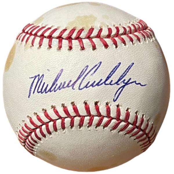 CTBL-040183 Michael Cuddyer Signed Official Rawlings Major League Baseball Toned - COA - Twins, Rockies & 2X All Star