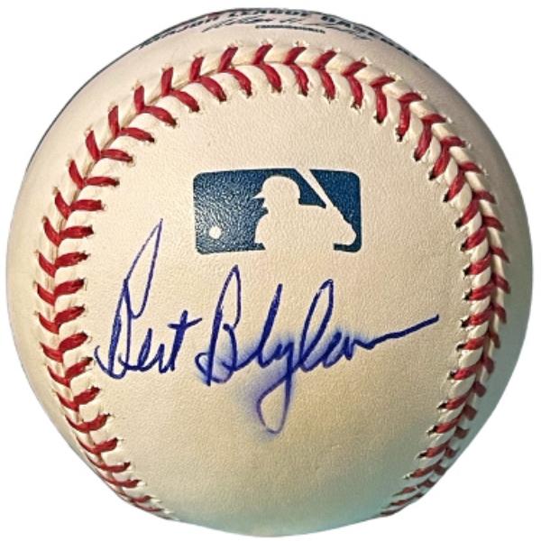 CTBL-040216 Bert Blyleven Signed Official Rawlings Major League Baseball Imperfect - COA - Twins, Pirates, Angels, 2XAS & 2XWSChamp