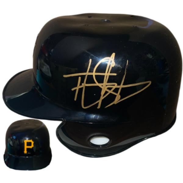 CTBL-040316 Tony Sanchez Signed Pittsburgh Pirates Riddell Mini Batting Helmet Imperfect - COA