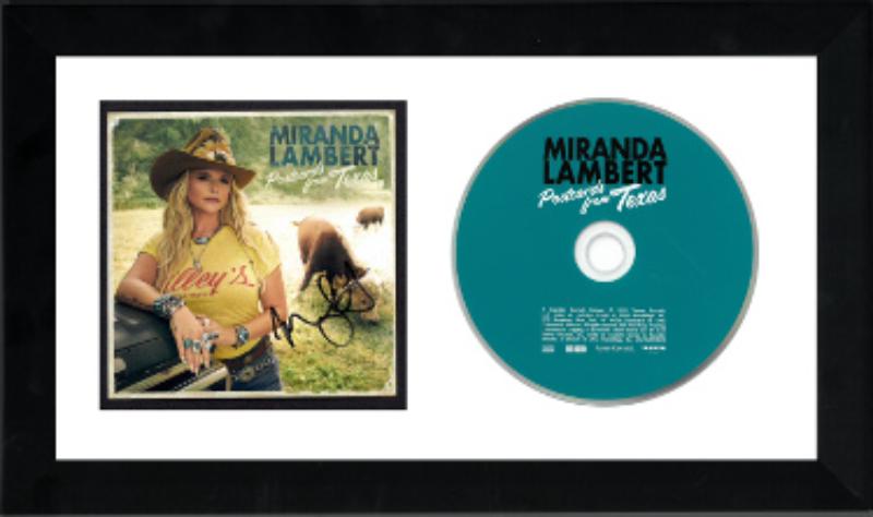 CTBL-F40410 4 x 4 in. Art Insert Auto & Booklet Miranda Lambert Signed 2024 Postcards from Texas CD