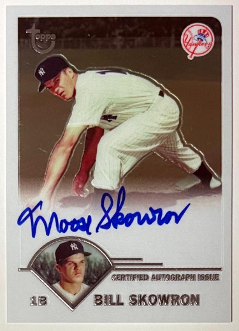 CTBL-040405 Bill Moose Skowron Signed 2003 Topps Certified On Card Auto No. TA-BS York Yankees