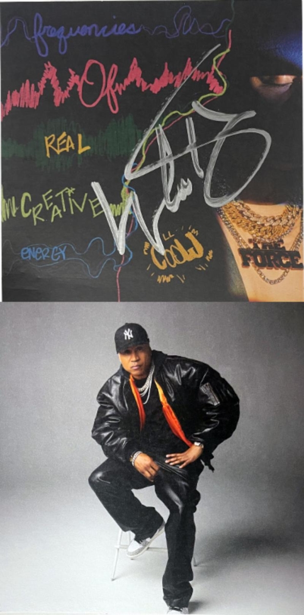 CTBL-040420 5 x 5 in. Art Insert CD Card LL Cool J Signed 2023-24 The Force Signed Imperfect