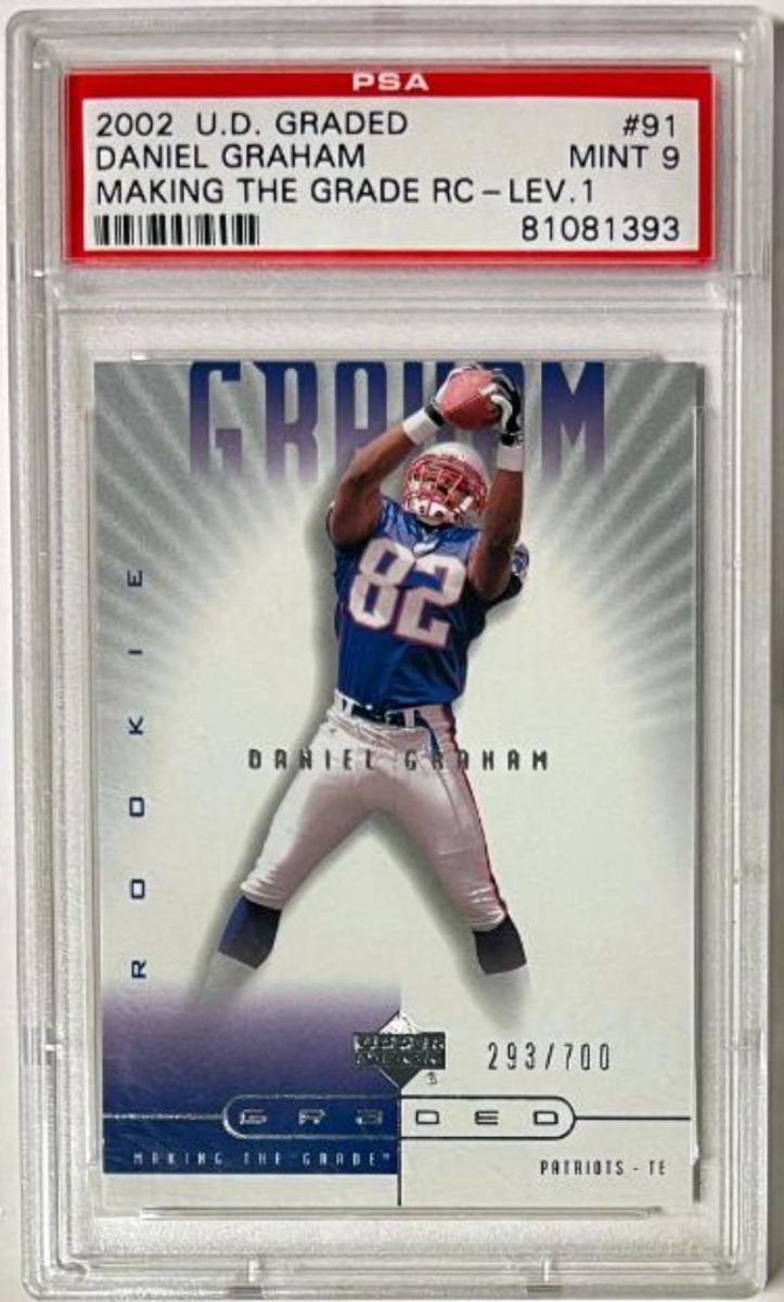 CTBL-040683 Daniel Graham 2002 Upper Deck Making The Grade Level 1 Rookie Card RC No.91 - PSA Graded 9 Mint