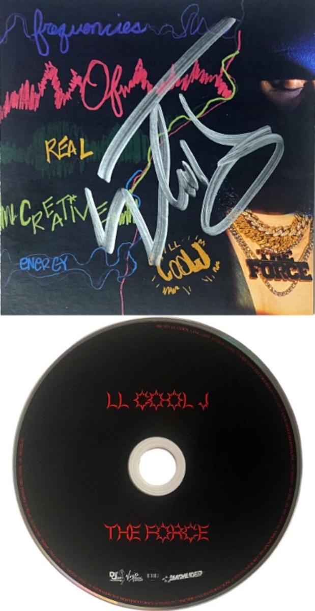 CTBL-040457 5 x 5 in. LL Cool J Signed 2023-24 The Force CD Art Insert Auto, Booklet & Case