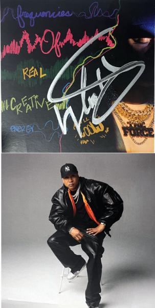 CTBL-040421 5 x 5 in. LL Cool J Signed 2023-24 The Force Signed Art Insert CD Card No CD Imperfect - COA