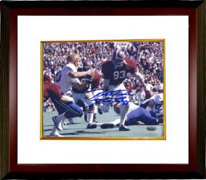 CTBL-MW9577 Marty Lyons Signed Alabama Crimson Tide 8 x 10 Photo Roll Tide Custom Framed - Steiner Hologram
