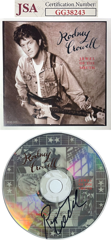 CTBL-026588 No.GG38243 Rodney Crowell Signed 1995 Jewel of the South Album CD with Cover Booklet & Case - JSA