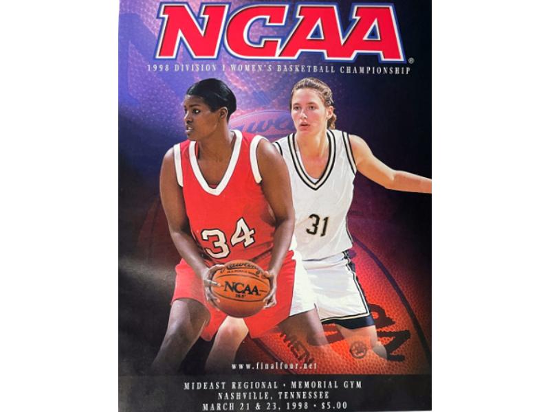 CTBL-041277 NCAA 1998 D1 Womens Basketball West Regional Championship Program - Nashville TN March 21, 23, Lady Vols National Title Wear