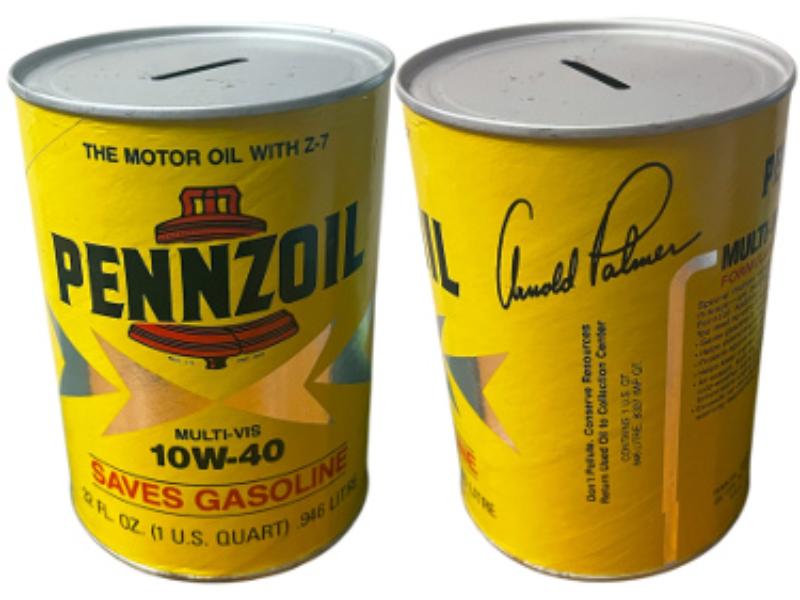 CTBL-041038 Arnold Palmer Vintage Pennzoil 10W-40 Motor Oil Can Coin Bank - Like - Full Size -  RDB Holdings & Consulting, CTBL_041038