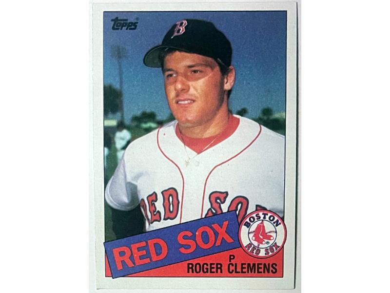 CTBL-041058 No.181 Roger Clemens 1985 Topps MLB Rookie Card - Boston Red Sox