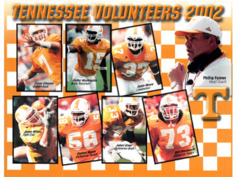 Picture of RDB Holdings & Consulting CTBL-040980 8.5 x 11 in. 2002 Tennessee Volunteers Collage Stat NFL Photo