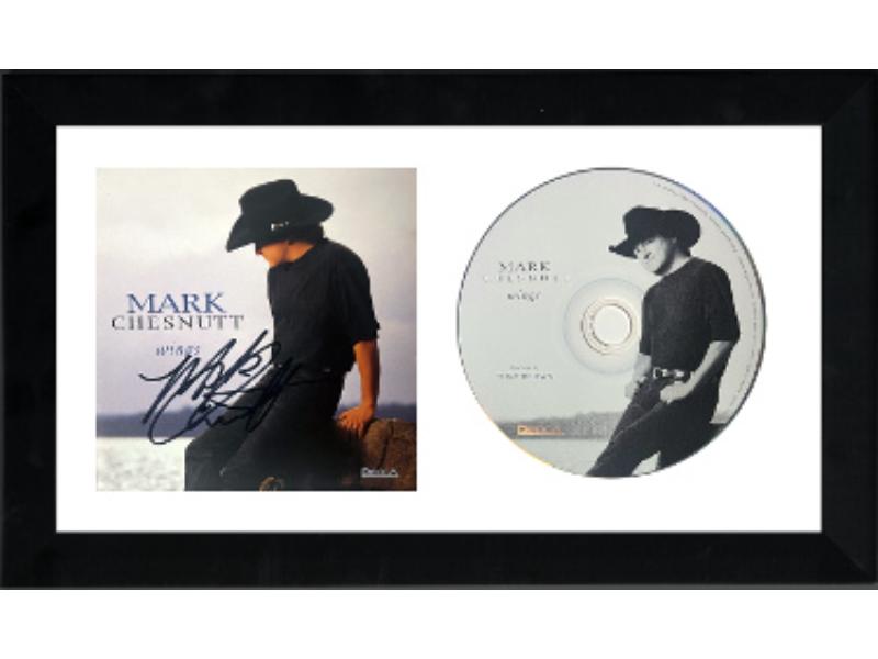 Picture of RDB Holdings & Consulting CTBL-f40958 6.5 x 12 in. No.GG08246 Mark Chesnutt Signed 1995 Wings Album Cover Booklet with CD Custom Framing - JSA