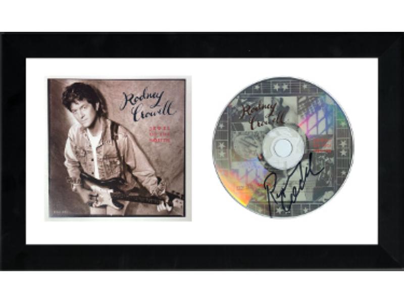 CTBL-F26588 6.5 x 12 in. No.GG38243 Rodney Crowell Signed 1995 Jewel of the South Album CD with Cover Booklet Custom Framing - JSA