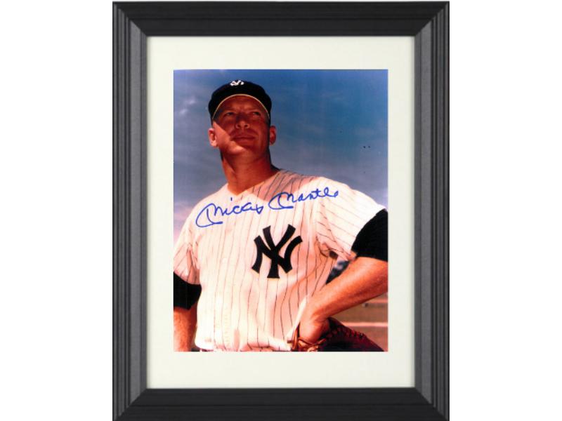Picture of RDB Holdings & Consulting CTBL-F41066 8 x 10 in. Mickey Mantle Signed York Yankees MLB Color Photo - Custom Framing - Beckett Review