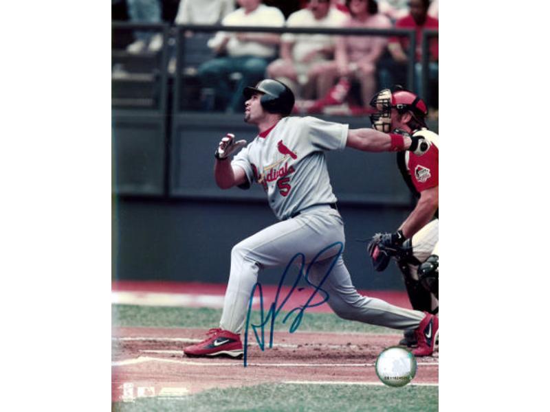 Picture of RDB Holdings & Consulting CTBL-041282 8 x 10 in. Albert Pujols Signed St. Louis Cardinals MLB Photo - Field of Dreams COA & 11 x AS-2X WS Champ