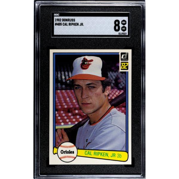 CTBL-041324 Cal Ripken, Jr. 1982 Donruss Rookie Card - No.405- SGC Graded 8 NM-MT - Baltimore Orioles & HOF -  RDB Holdings & Consulting, CTBL_041324