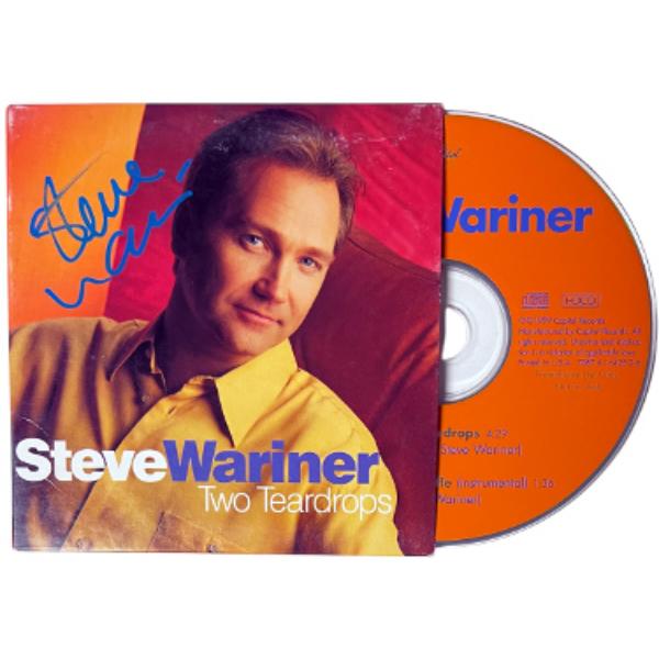 CTBL-041817 Steve Wariner Signed 1999 Two Teardrops CD Single Cover with CD Imperfect - JSA No.KK58173