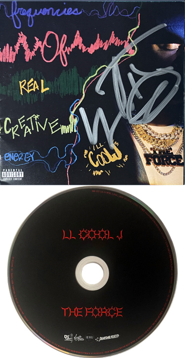 CTBL-041876 LL Cool J Signed 2023-24 The Force CD Album Cover Booklet with CD & Case Imperfect COA - Hip-Hop Legend
