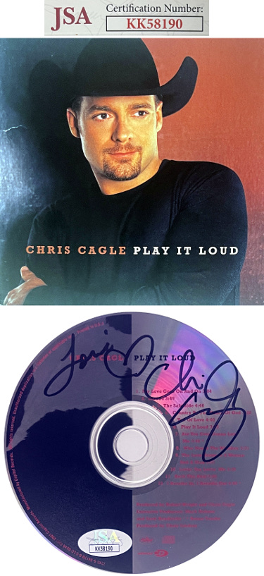 CTBL-041879 Chris Cagle Signed 2000 Play It Loud CD with Cover Booklet & Case - JSA