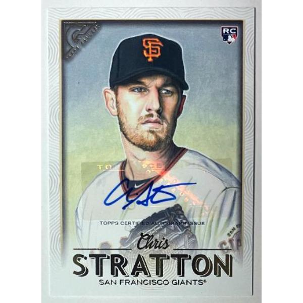 CTBL-041908 Chris Stratton Signed 2018 Topps Gallery Certified Rookie Auto Card - No.8 - San Francisco Giants