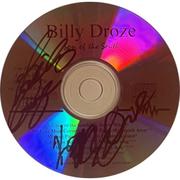 CTBL-030672 Billy Droze Signed Son Of The South Promo CD with Case - COA - Rare & Bluegrass