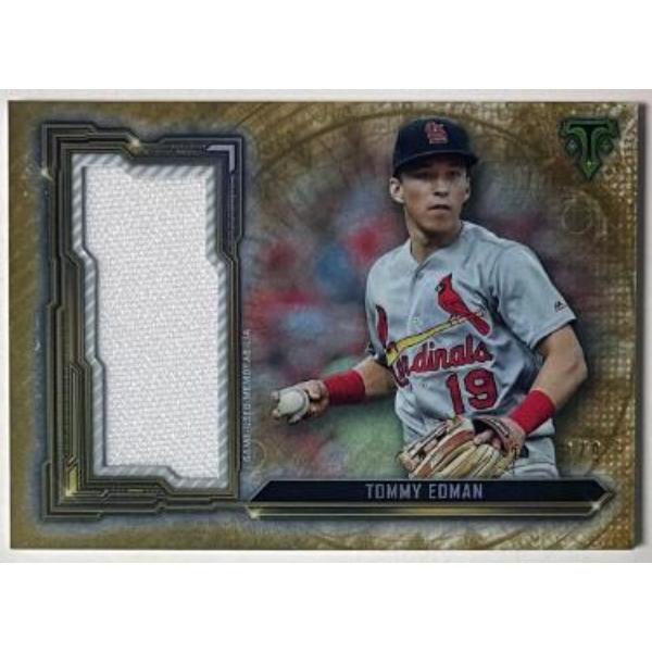 CTBL-041894 Tommy Edman 2020 Topps Triple Threads Gold Jumbo Relic Card - No.SJR-TED-9 - St. Louis Cardinals