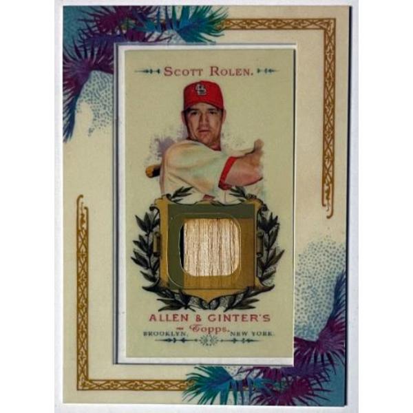 CTBL-041917 Scott Rolen 2007 Topps Allen & Ginter Game Used Bat Mini Framed Card - No.AGR-SR2 - St. Louis Cardinals