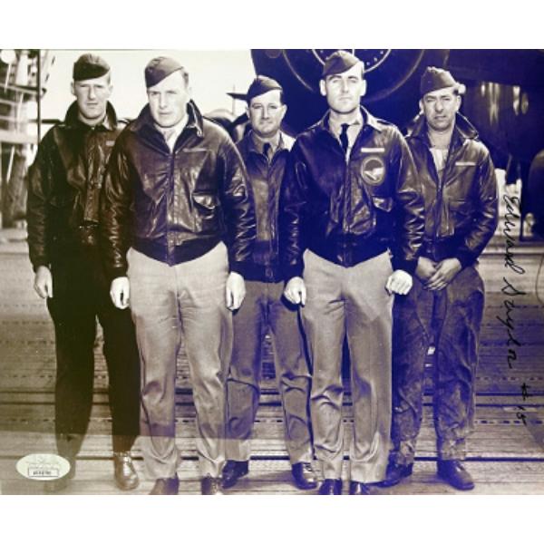 Picture of RDB Holdings & Consulting CTBL-034285 Edward & Ed Saylor Signed 1942 WWII Doolittle Raiders Vintage B&W 8 x 10 in. Photo - No.15 - JSA No.AC92701 - Crew USS Hornet