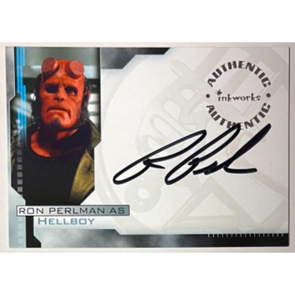 CTBL-041439 Ron Perlman Signed 2004 Inkworks Hellboy Authentic on Auto Card