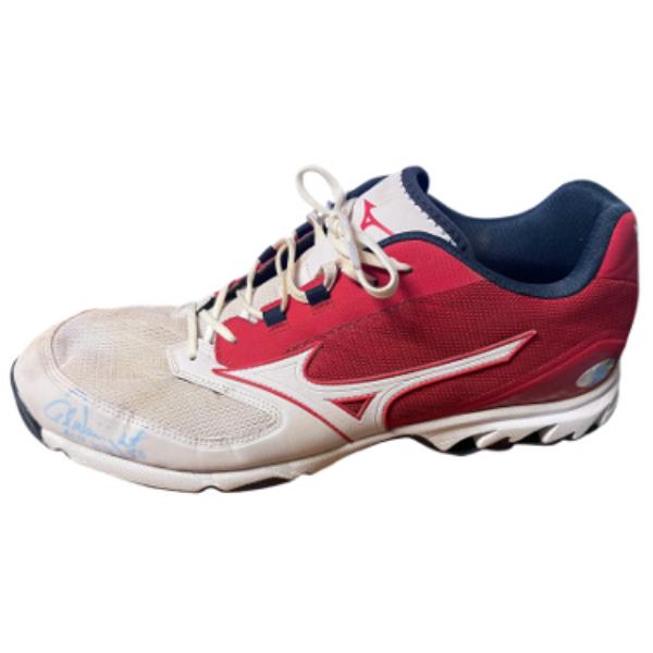 CTBL-041670 Adam Wainwright Signed Custom CIC Special Shoes - No.50 Game Used Left Cleat with Acts 20-24 No.50 - St. Louis Cardinals - Size 13