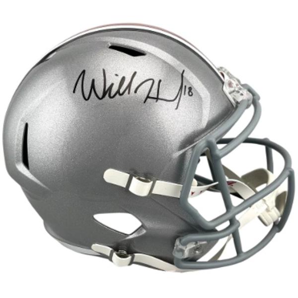 CTBL-041575 Will Howard Signed Ohio State Buckeyes Riddell Rep Full Size Speed Helmet - No.18 - PSA Witnessed