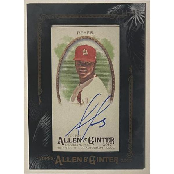 CTBL-041848 Alex Reyes Signed 2017 Topps Allen & Ginter Mini Black Framed Card - No.MA-AR-25 - St. Louis Cardinals