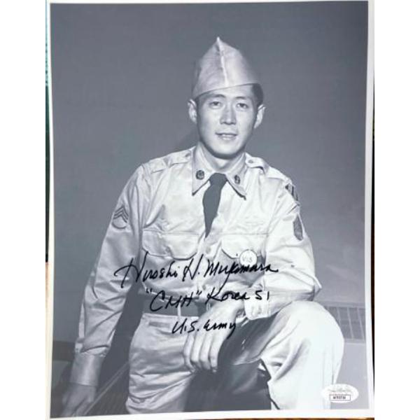 Picture of RDB Holdings & Consulting CTBL-034068 Hiroshi Hershey Miyamura Signed Korean War Vintage B&W 8.5 x 11 in. Photo - JSA No.AC92726- Medal of Honor & US Army