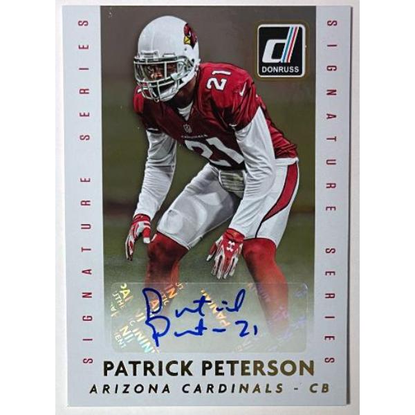 CTBL-041401 Patrick Peterson Signed 2015 Panini Donruss Signature Series Auto Card - No.DSS-PP - Arizona Cardinals