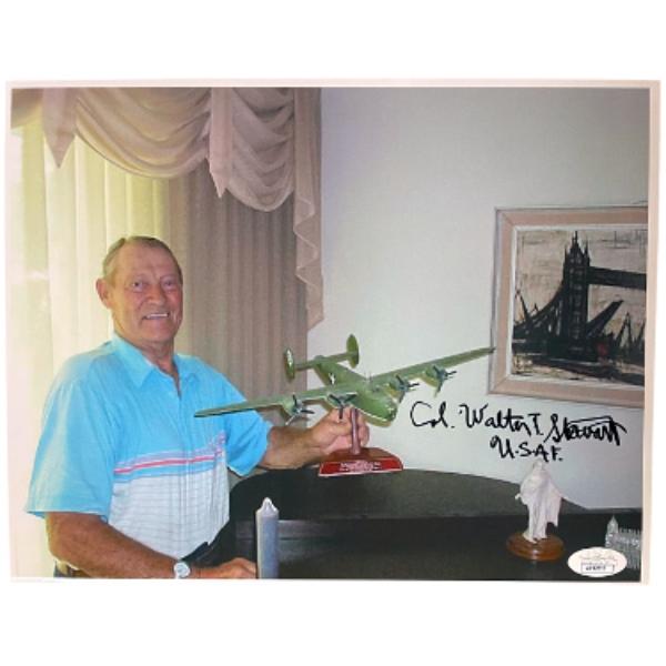 Picture of RDB Holdings & Consulting CTBL-034171 Col Walter Stewart Signed WWII Vintage 8.5 x 11 in. Photo - JSA No.AC92813 - Pilot Utah Man B-24 Liberator & Ploesti Raid - 1 August 1943